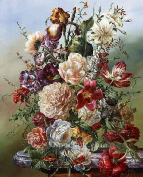 古典的な花 Painting - fl049E 花